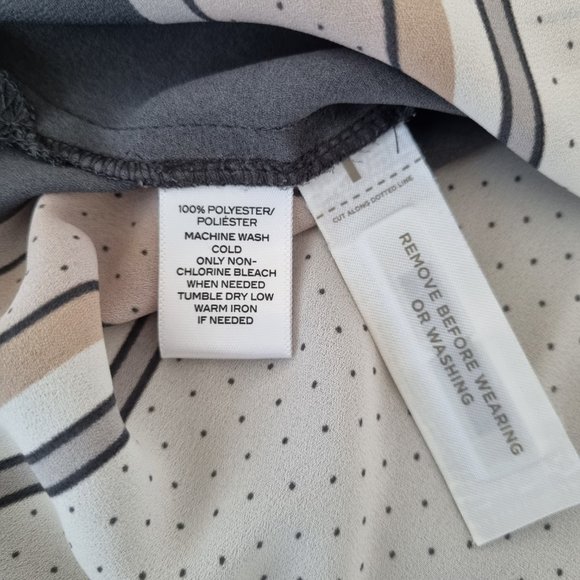 LOFT Ann Taylor Handkerchief Short Sleeve Blouse Size M - Picture 6 of 7